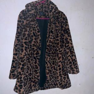 Womens leopard coat